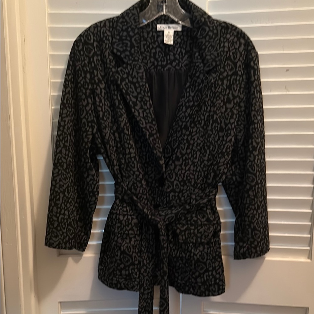 Susan Bristol Black Blazer with Textured Fabric